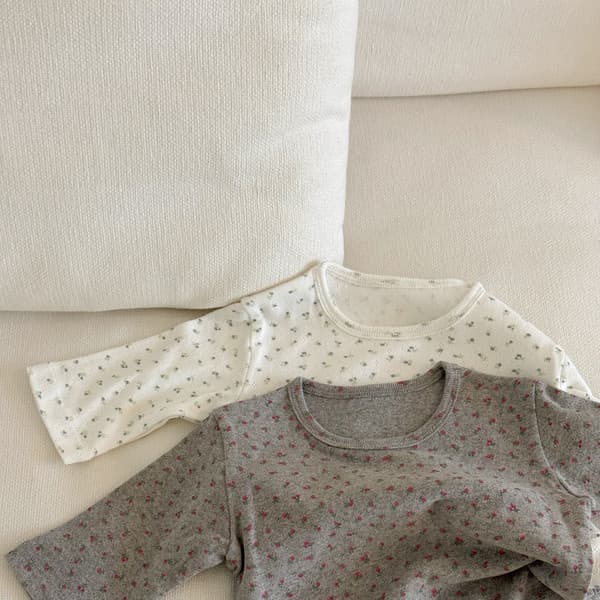 Floral Cotton 3/4 Sleeve T-Shirt