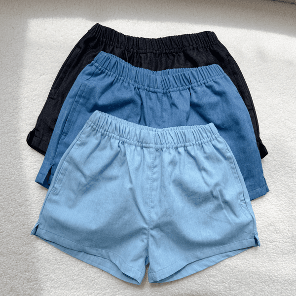 Fake Denim Shorts